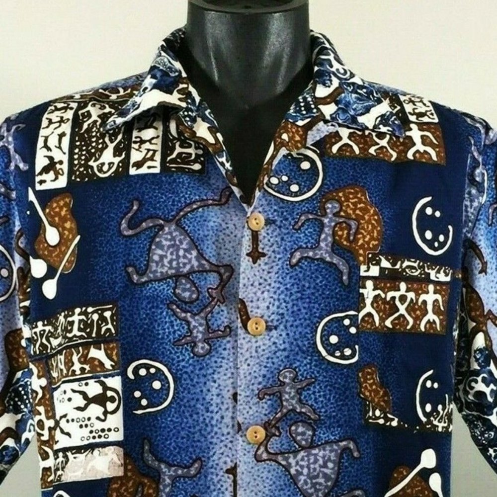 Vintage 60s Kamehameha Hawaiian Shirt Sz L